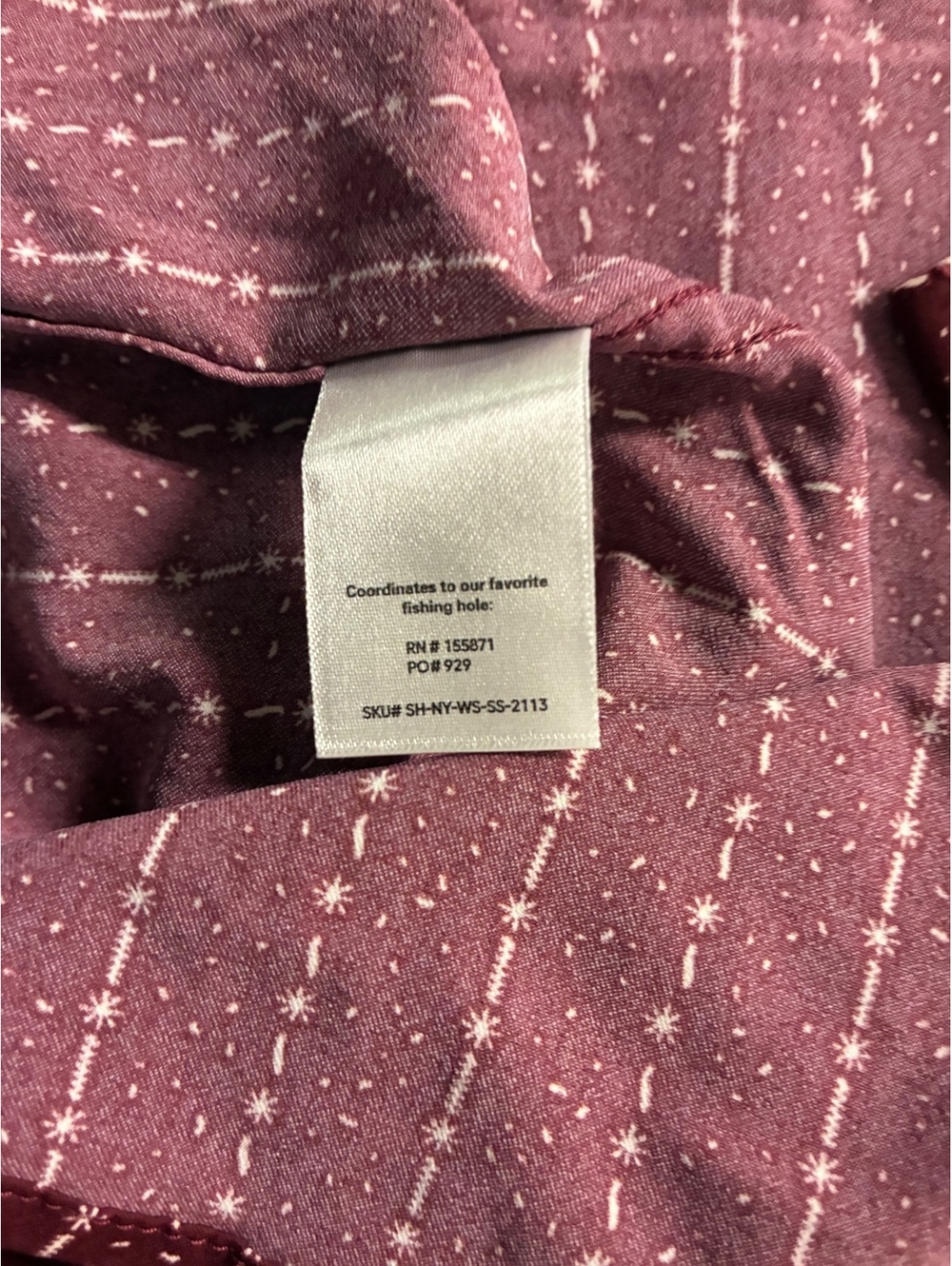 Poncho Maroon Farmer Western Short Sleeve Pearl Snap Shirt Size M Regular Fit - Picture 5 of 14